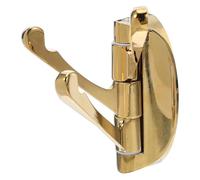 Hemobllo Gancho Giratorio Resistente de Metal Macizo Dorado con Tres Brazos Plegables y Montado en Pared para Colgar Toallas y Ropa en Baños y Armarios