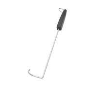 Hemobllo Gancho para carne a la barbacoa manos brochetas exterior interrogatorio barbacoas herramienta de parrilla inoxidable accesorios para barbacoa gel de sílice Plata