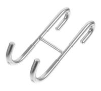 Hemobllo Gancho para Toallas de Ducha Colgador Doble de Acero Inoxidable 304 para Puerta de Mampara sin Instalación para Baño Gran Capacidad y Uso Sencillo