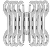 Hemobllo Ganchos Conectores para Correa de Perro, Pack de 8 Piezas en aleación Plata, diseño Doble Extremo, Ideales para Cuerdas de tracción y Cierres de portones