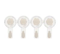 Hemobllo Ganchos de Ventosa para Baño 4 Piezas, Gancho de Toalla Succión Fuerte, sin Taladro, Color Transparente Claro, Multiusos para Cocina, Ducha y Hogar, Almacenamiento Práctico