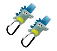 Hemobllo Ganchos Para Cochecito De Ñiño 2 Piezas, Gancho Colgante Diseño De Cocodrilo Azul, Material Resistente, Adecuado Para Bolsas De Pañales y Accesorios, Uso En Carrito y Cochecitos Para Bebés