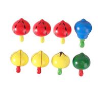 Hemobllo Giroscopios de Madera para 8 Piezas Juguetes de Coordinación Ojo-Mano Colores Aleatorios Juego Educativo Portátil para Interior y Exterior