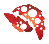 Hemobllo Golpeadores de plástico en diseño hoja de uva para guitarra acústica y eléctrica, pack de 2 unidades rojas autoadhesivas, ideales para protección y