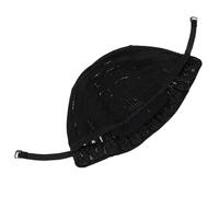 Hemobllo Gorra de Peluca Trenzada Negra Forro de Red Transpirable de Fibra Química Que Previene el Deslizamiento para Mujeres y Niñas