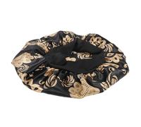 Hemobllo Gorro De Dormir Elástico Estampado Para Mujeres 1 Unidad Talla Amplia Satén Protector Capilar Duradero Cuidado Cabello Uso Nocturno