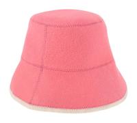 Hemobllo Gorro de Sauna de Fieltro de Lana Natural para Mujer Gorro Ruso Grueso Absorbente Color Rosa para Baño de Vapor Spa y Sauna Protección Rápida y Cómodo Uso Diario