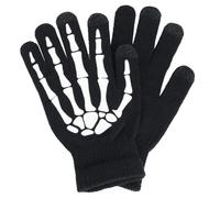 Hemobllo Guantes Patrón de Esqueleto para Halloween, Guantes Luminosos de Acrílico para Ciclismo, Diseño Único Fiestas y Uso Diario