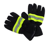 Hemobllo Guantes Resistentes al para Rescate Aislantes Térmicos de Algodón y Poliéster Protección Térmica para Trabajos al Aire y Barbacoa Talla