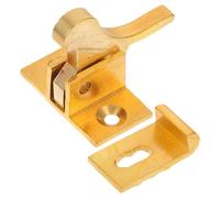 Hemobllo Hebilla Automática de Ventana Retro de Latón Dorado, Pestillo Resistente para Ventana y Gabinete, Cierre de Seguridad Adecuado para Decoración del Hogar