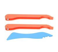 Hemobllo Herramienta Artesanal para Laminar Vidrio Cinta de Cobre 3 Piezas 2 Aplicadores Naranja 1 Rodillo Bruñidor Ergonómica y Precisa para Manualidades de Vitrales y Bricolaje