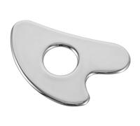 Hemobllo Herramienta de Masaje Guasha en Forma de Contorno de Acero Inoxidable Tabla de Raspar Portátil que No Daña el Tejido Cutáneo para Masaje Facial y Ocular