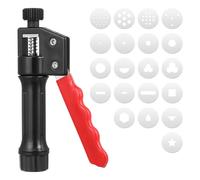 Hemobllo Herramienta de Moldeado para Arcilla Extrusora de Plástico, Pistola de Barro Manualidades Portátil, Compatible Fondant y Pasta para Decoración de Pasteles, Uso Artístico y