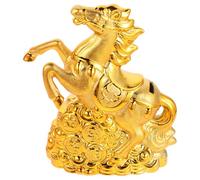 Hemobllo Hucha de Cerámica Figura de Caballo para Ahorrar Dinero Decoración de Cerámica Hogar Estatua Pequeña de Caballo Tarro de Ahorros 1 Pieza Obsequio del Zodiaco Chino para 2025
