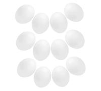 Hemobllo Huevos de Pájaro Artificiales Realistas para Jaula, Accesorios Simulación de Eclosión, Plástico Resistente, Tamaño Mediano, para Entrenamiento y Nidos de Loros y Palomas, Mascotas