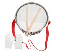 Hemobllo Infantil Pequeño De 11 Pulgadas Rojo Brillante, Instrumento De Percusión Para Niños Baquetas, Juguete Musical Educativo Adecuado Para Estimular Ritmo y Atención Interiores