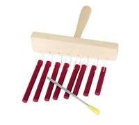 Hemobllo Instrumento de Percusión Tubos de Aluminio Sólido Tonos de Campanas Didácticas para Chime de Viento Educativo Seguro y Multifuncional para Desarrollo Musical Infantil