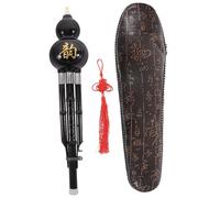 Hemobllo Instrumento de Viento Hulusi en Clave C para Adultos y Niños, Portátil y Ligero, Fabricado en Abs y Cuproníquel Color Negro, Adecuado para Aprendizaje Musical Color Aleatorio