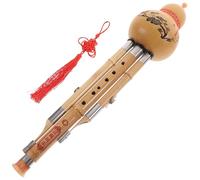 Hemobllo Instrumento Musical Étnico de Bambú Cómodo y Fácil de Tocar Varios estilos Hulusi Hecho a Mano en Clave C Diseño Elegante para Principiantes y Amantes Música