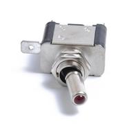 Hemobllo Interruptor de Encendido y Apagado para Coche y Camión 12v 20a Luz LED Roja, Fácil de Instalar y Diseño Metálico Resistente