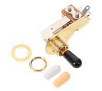 Hemobllo Interruptor de Palanca Adaptación Versátil y Estable en Forma de L Dorado Tapas de Plástico para Guitarra Eléctrica para Uso en Conciertos o Grabaciones