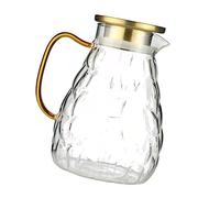 Hemobllo Jarra de Agua de Vidrio de Contenedor de Transparente para Bebidas Frías para Cocina y Oficina Diseño de para Filtrar
