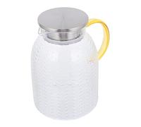 Hemobllo Jarra de Vidrio de Borosilicato para Agua Fría Tetera Transparente Grande con Asa Ergonómica para Jugos Té Infusiones Caseras