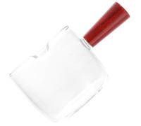 Hemobllo Jarra Medidora de Leche de Vidrio Borosilicato con Mango de Madera Antiescaldado Jarra Clara para Espresso y Capacidad Multifuncional para Café y Té Caliente