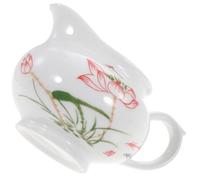 Hemobllo Jarra para Servir Salsa de Cerámica con Asa Cómoda Estilo Simple y Elegante Adecuado para Condimentos en Cocina y Restaurante
