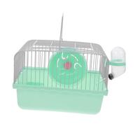 Hemobllo Jaula Portátil para Hámster con Soporte para Botella de Agua Transportín de Viaje para Animales Pequeños Diseño Espacioso y para Hámsteres y Conejos