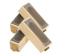 Hemobllo Jaulas de Madera para Cría de Reinas 4 Piezas Herramienta de Apicultura Ventilada para Transporte y Divisiones de Colmenas Equipo Ligero y Portátil para Apicultores