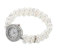Hemobllo Joyería De Pulsera De Perlas Relojes Mujer Esferas De Reloj para Hacer Joyas Reloj De Oro Pececillo Relojes Berny De Oro para Mujer De Las Mujeres White El Plastico