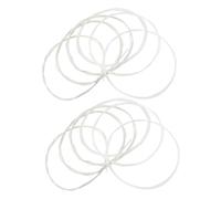 Hemobllo Juego De 2 Accesorios Para Guitarra De Nailon Con Cuerda Plateada Transparente Y Calibre Ligero Con Extremos De Amarre De Nailon Plateado Para Guitarra Clásica Calibre Ligero