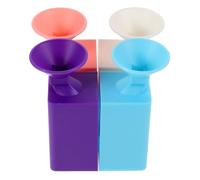 Hemobllo Juego de 4 Embudos de Plástico para Pintura de Gemas Embudo Pequeño Cuadrado y Redondo Cedazo Multifuncional para Bricolaje Organizador de Cuentas para Arte Gemas de Imitación