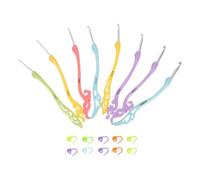 Hemobllo Juego de 8 Agujas de Crochet Vintage de Aluminio Mango Flexible y Colores Variados Herramientas Ergonómicas para Tejer Suéteres Mantas y Manualidades en Hogar Accesorios de
