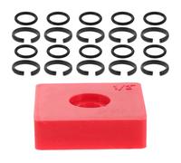 Hemobllo Juego de Anillos de Retención y Junta Tórica para Llave de Impacto Clip de Sujeción 3/8 Accesorios de Caucho Resistente para Herramientas Neumáticas Mantenimiento Automotriz y