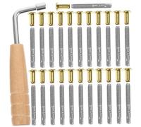 Hemobllo Juego De Clavijas De Afinación Para Arpa De Lira, 1 Set Pasadores Giratorios y Llave De Afinación Profesional, Accesorios Duraderos Para Instrumentos De Cuerda