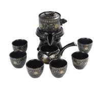 Hemobllo Juego de Té Tetera China de Cerámica Negra Filtro Anti-escaldado para Oficina y Hogar, Diseño Clásico y Uso Múltiple para Aficionados al Té