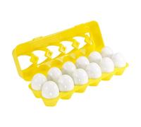 Hemobllo Juego Educativo de Huevos para Emparejar Números Juguete Infantil de 12 Piezas para Aprender Matemáticas Material Seguro sin Sustancias Químicas Adecuado para Desarrollo
