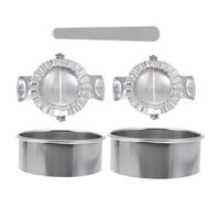 Hemobllo Juego para Hacer Dumplings de Acero Inoxidable Diseño Simple y Molde Integral Resistente a Altas Temperaturas, Prensa Empanadillas Adecuado para Cocina Casera