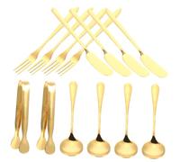 Hemobllo Juego Queso Inoxidable Tenedor y Cuchara Herramientas de Cocina Multifuncionales para Untar y Servir Utensilios Inoxidable para Fiesta y Buffet