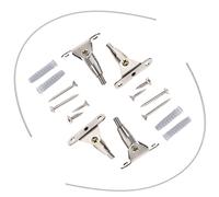Hemobllo Juegos de Anclajes Antivuelco Correas para Estanterías y Armarios en Color Plata Kit de 2 Fijación Segura para Niños para Muebles de Acero Inoxidable
