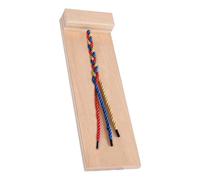 Hemobllo Juguete Educativo de Madera para Trenzar Cabello para Niños, Herramienta de Práctica Motricidad Fina, Tamaño Pequeño, Apto Preescolar, Actividad Creativa y Desarrollo Habilidades