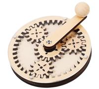 Hemobllo Juguete Educativo Manual de Madera para Tablero DIY con Ruedas Dentadas Interactivas Desarrollo de Coordinación y Creatividad Seguro y Suave Regalo Didáctico para Años