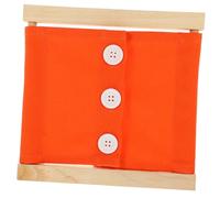 Hemobllo Juguete Sensorial para Niños Pequeños Tablero Educativo de Vestir Botones Grandes Naranja Desarrollo Habilidades Motrices Juego Didáctico para Preescolar