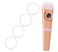 Hemobllo Kazoo Profesional de Madera Pulida Compacto y Portátil Instrumento Fácil de Tocar para Acompañar Guitarra Ukelele Violín y Piano para Iniciación Musical y Entretenimiento