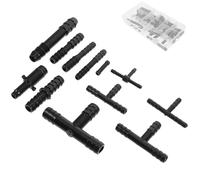 Hemobllo Kit de 113 Piezas de Conectores para Líneas de Vacío Automotrices Surtido Conectores T y Rectos Múltiples Tamaños para Mangueras Conexión Rápida y Materiales Duraderos