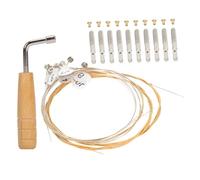 Hemobllo Kit De Cuerdas Para Lira 10 Piezas De Alambre Resistente, 10 Clavijas De Afinación y Llave Ajustable Para Músicos y Principiantes