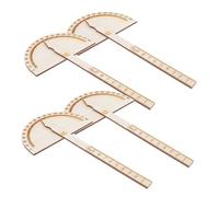 Hemobllo Kit De Herramientas De Transportador De Tecnología De 4 Piezas Medidor De Ángulos Para Bricolaje Herramienta De Medición De Ángulos General Miniherramienta De Regla De