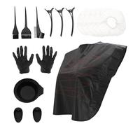 Hemobllo Kit de Herramientas para Teñir el Cabello 9 Piezas Peine, Cuenco y Chal para Teñir, Uso Profesional y Doméstico, Accesorios Básicos para Peluquería y Cuidado Color Aleatorio